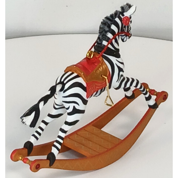 Hallmark Keepsake Ornament Rocking Horse Memories Zebra Special Edition 2022 - Picture 3 of 9